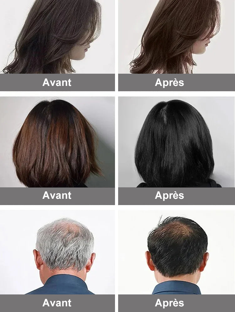 Extrait de plante pure pour la teinture à bulles de couleur de cheveux gris (ACHETER 2 LIVRAISON GRATUITE)