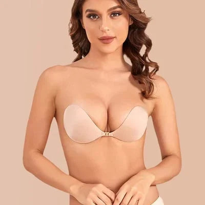 Bandes de soutien-gorge push-up invisibles adhésives réutilisables sans bretelles